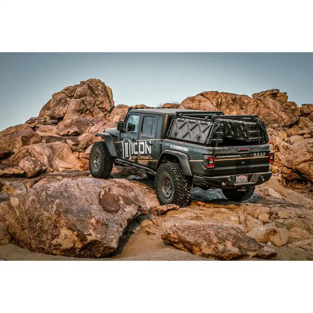 Leitner Designs ACS FORGED Bed Rack on a Jeep Gladiator