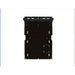 Black powder-coated RCI engine skid plate, standalone front view