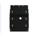 Black powder-coated RCI transmission skid plate shown standalone
