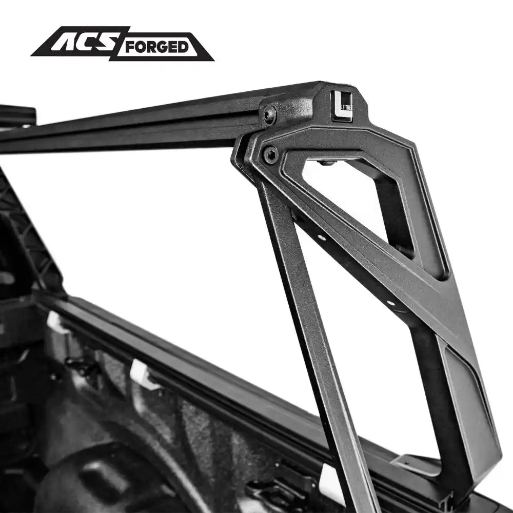 Black rack frame with 'ACS Forged' logo on a white background