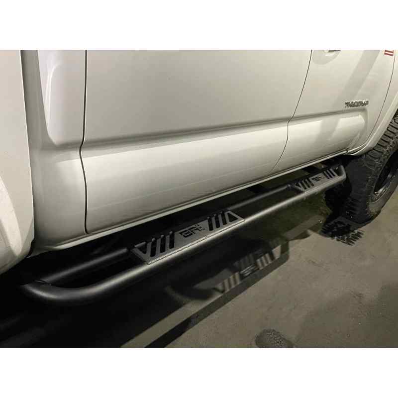 Body Armor Toyota Tacoma Revo Step Sliders Installed View