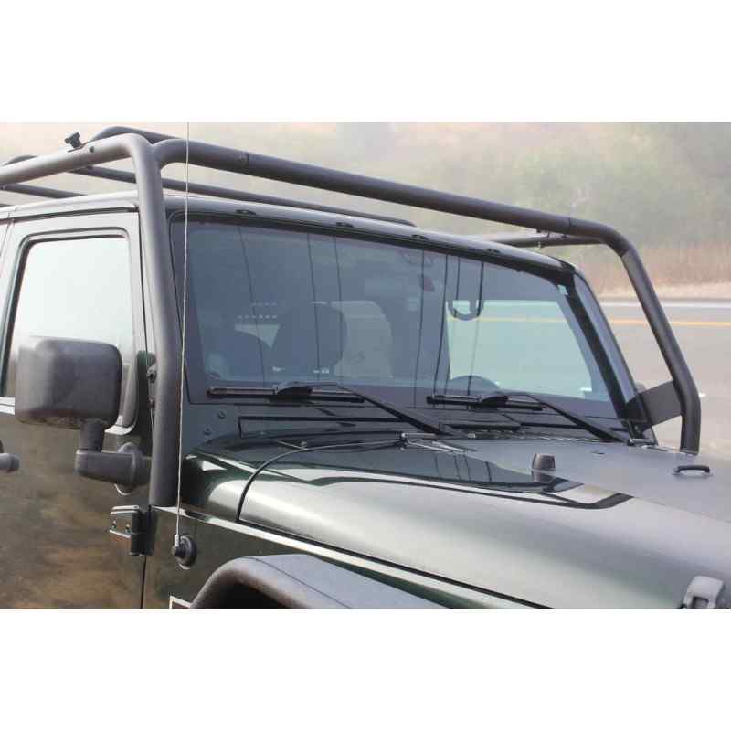 Body Armor 2007-2018 Jeep Wrangler JK 4 Door Cargo Roof Rack Closed View