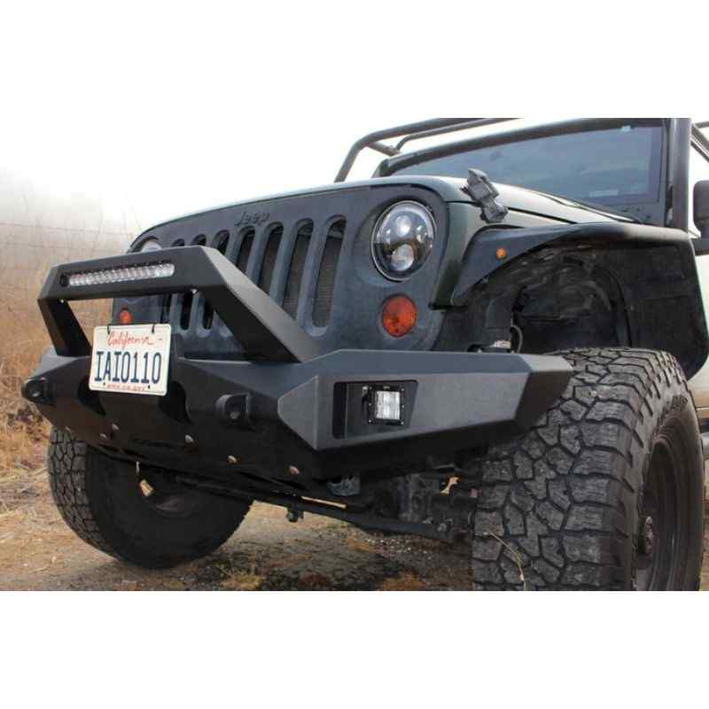 Body Armor 2007-2023 Jeep Wrangler Jk/Jl And Gladiator Jt Orion Front Bumper (Excl 4Xe) Closed View