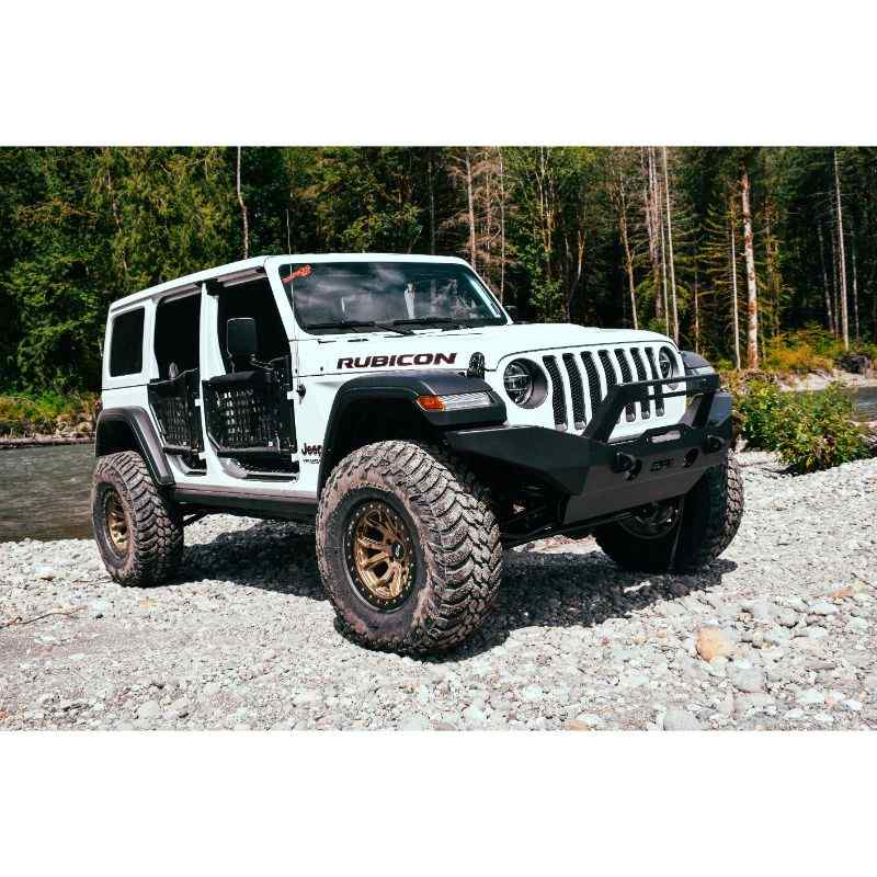 Body Armor 2018-2023 Jeep Wrangler Jl & Gladiator Jt Full-Width Front Bumper (Rubicon Model Only ) Installed View