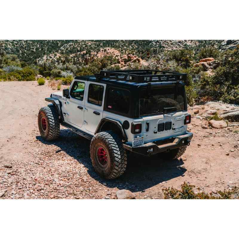 Body Armor 2019-2023 Jeep Wrangler Jl Full-Width Rear Bumper Installed View
