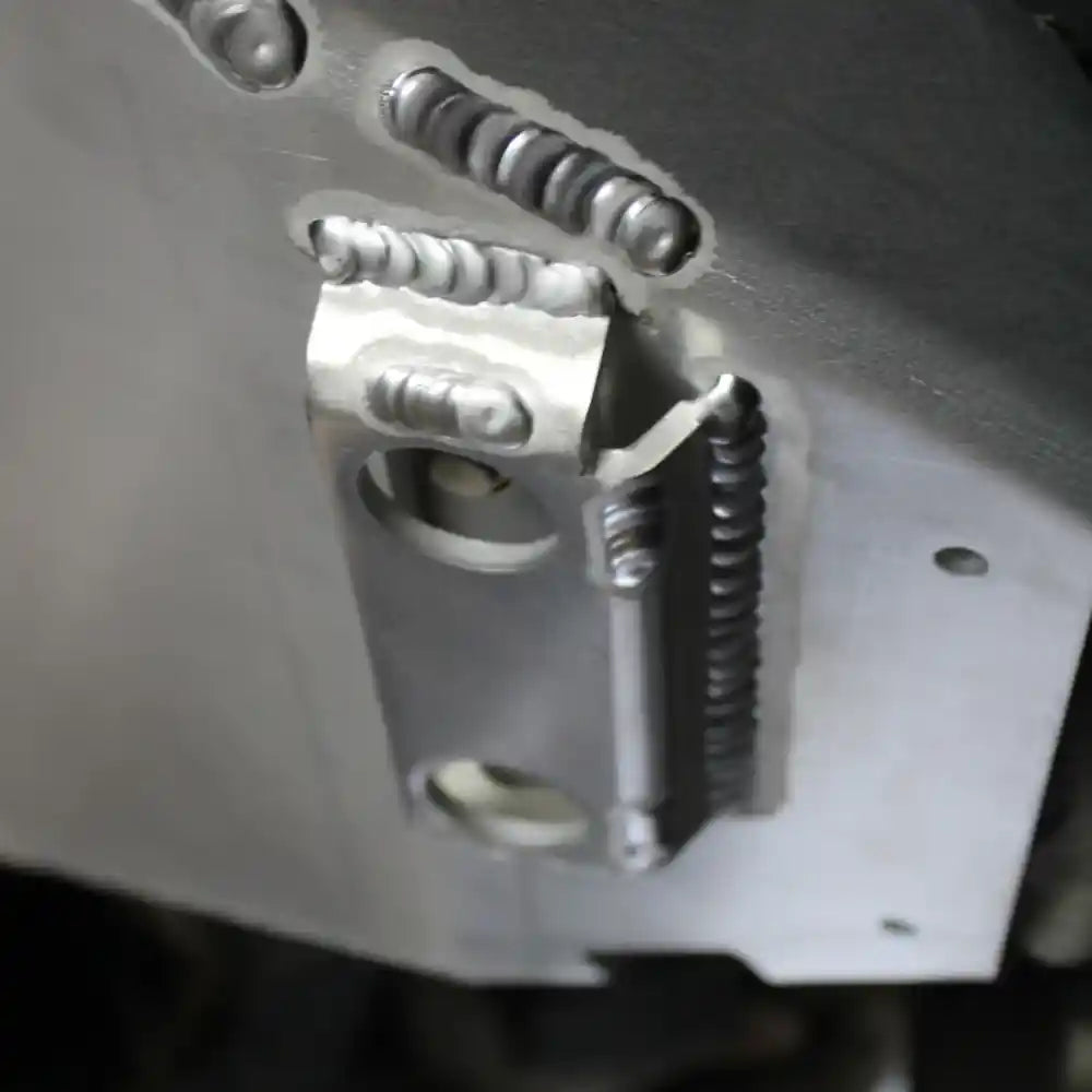 Bronco A-arm armor plates raw finish