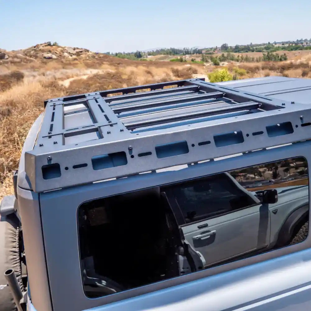 Bronco hard top half roof rack by Turn Offroad
