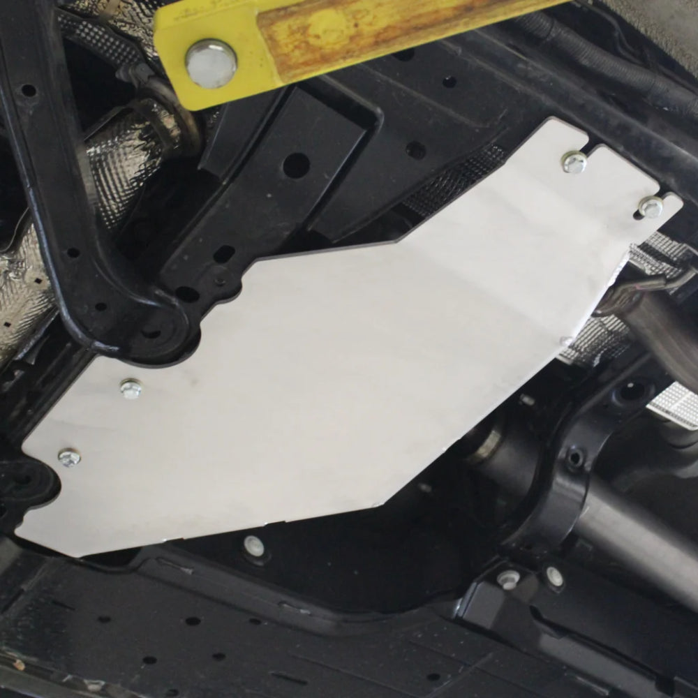 Bronco transfer case armor underside view