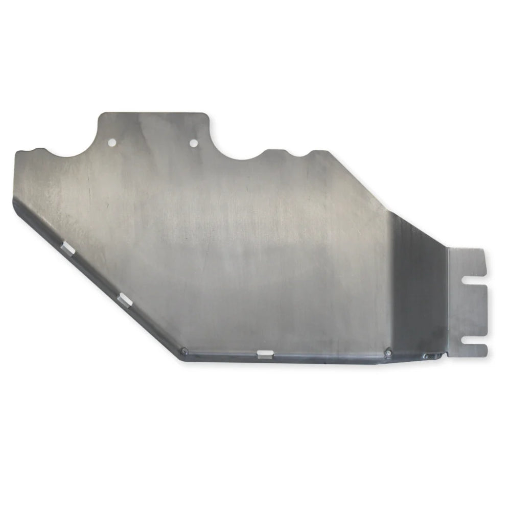 Bronco transfer case skid plate raw finish