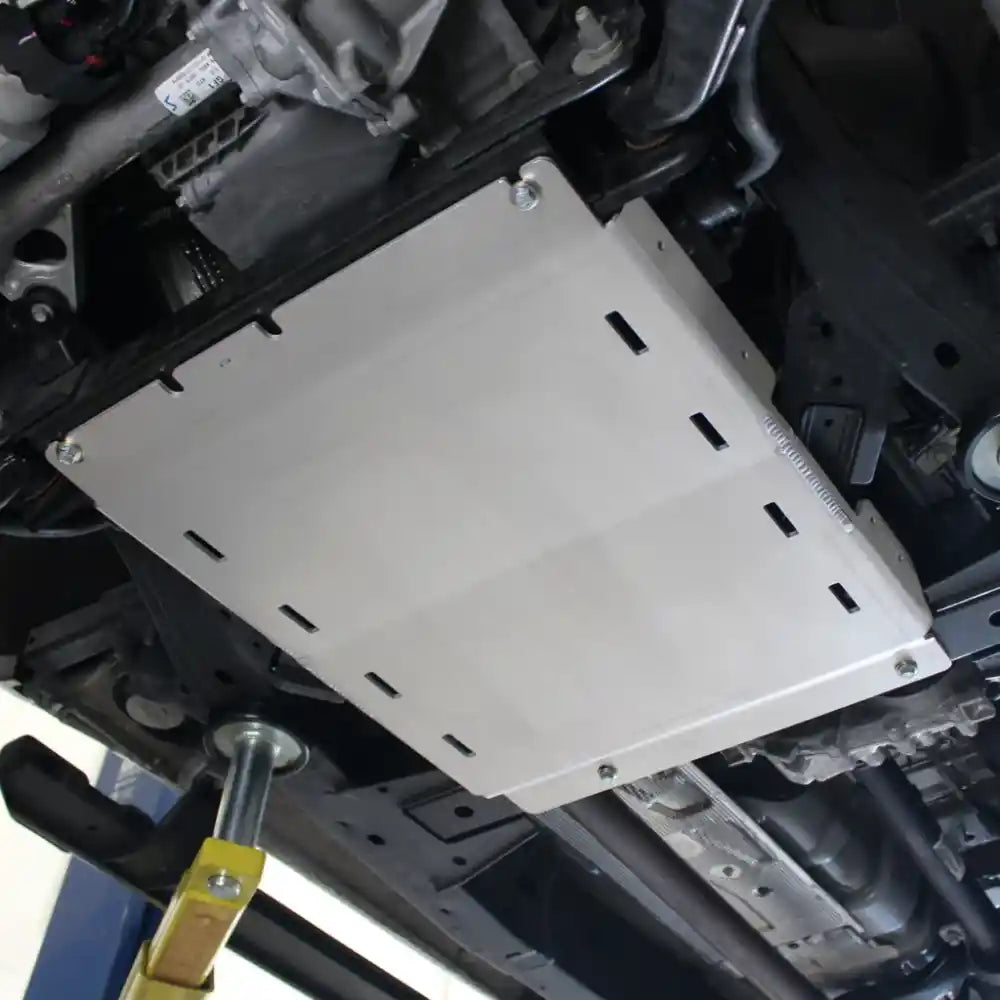 RCI Offroad Transmission Skid Plate Raw Aluminum View