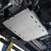 Bronco transmission skid plate underside