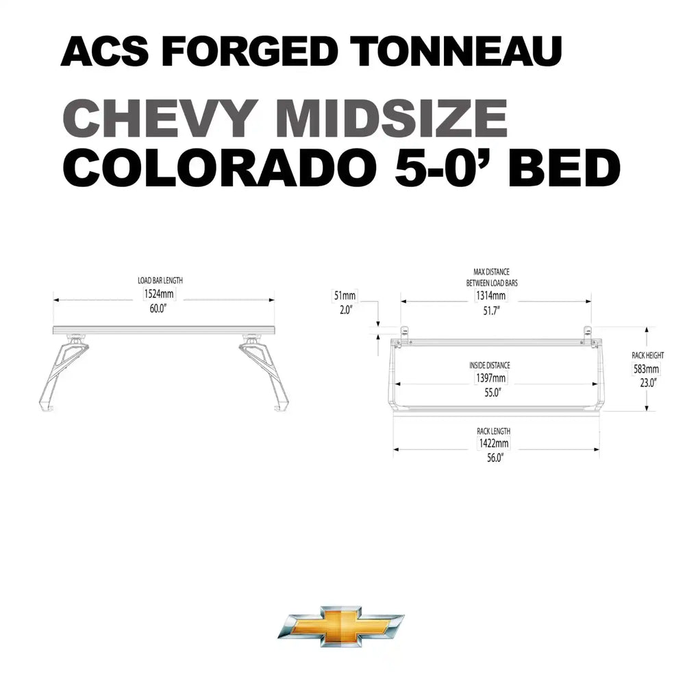 Leitner Designs ACS FORGED TONNEAU - RACK ONLY - Chevrolet