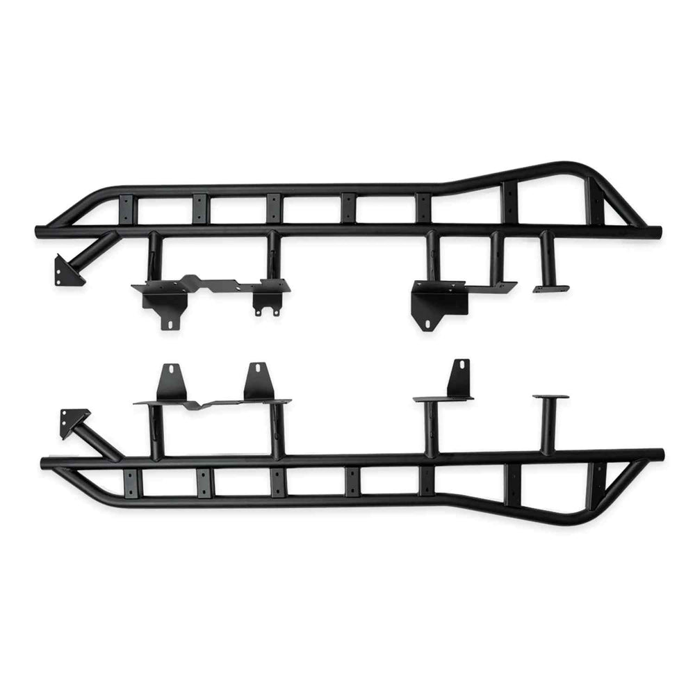 Cali Raised LED Step Edition Rock Sliders For 2024+ Toyota Tacoma Full View