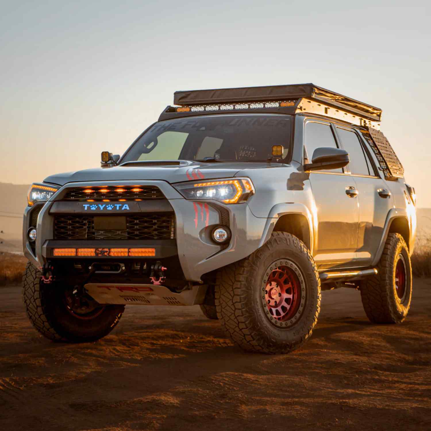 Cali Raised LED Toyota 4Runner Roof Rack Life style