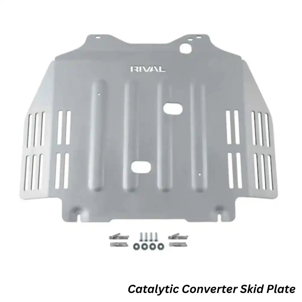 tundra catalytic converter skid plate display view