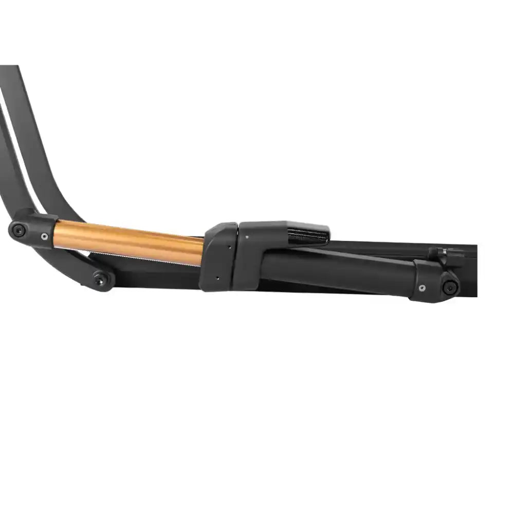 Close-up of Kashima-coated arm for scratch-free bike contact