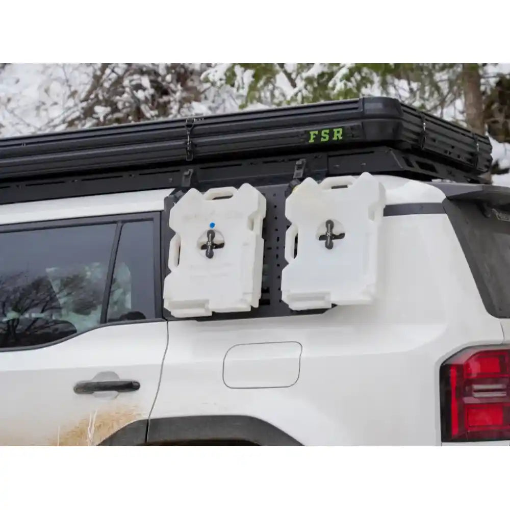Close-up of RCI roof rack MOLLE panel