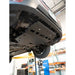 Complete RCI skid under Forester on hoist