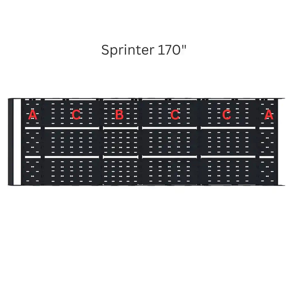 Deck Panels layout for Sprinter 170"