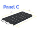 Deck panel C with measurements 