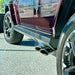 Deployed folding step on Rock Slide slider under G-Wagon door