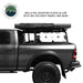 Grey truck with bed rack and Molle-Pal mounting plates on a white background, featuring Overland Vehicle Systems logo.