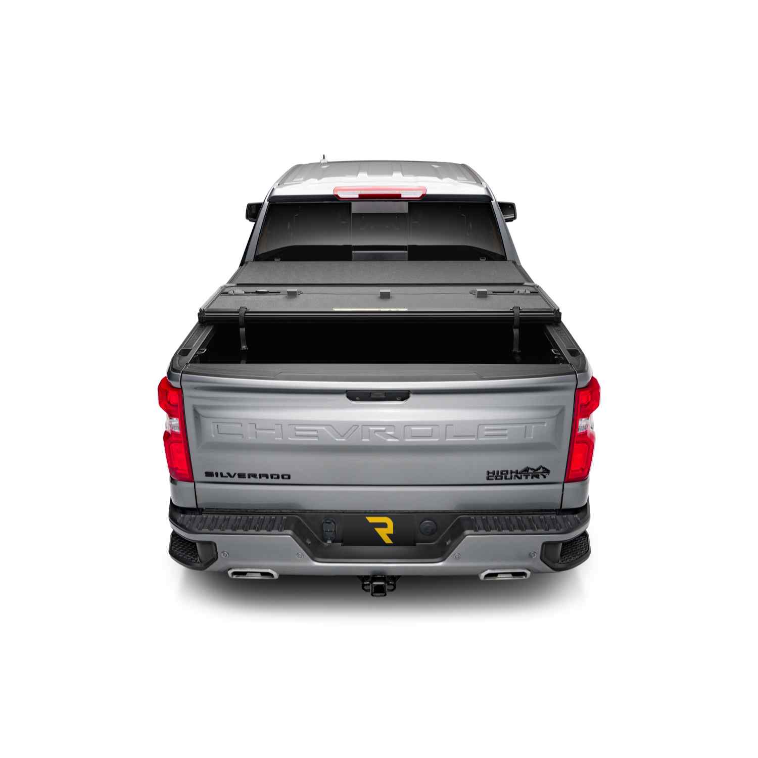 Extang Solid Fold ALX Tonneau Half Open Rear View