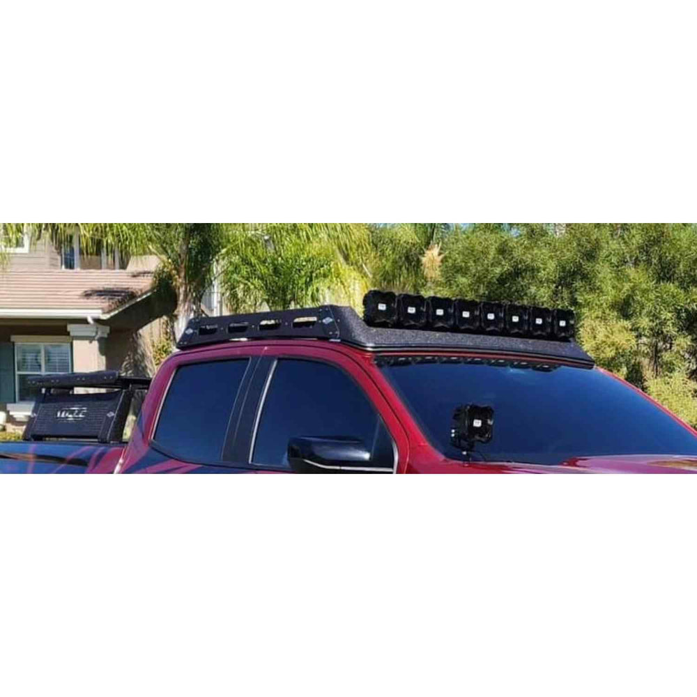 Expedition one Mule Ultra Roof Rack WITH Lightbar Cutout front View