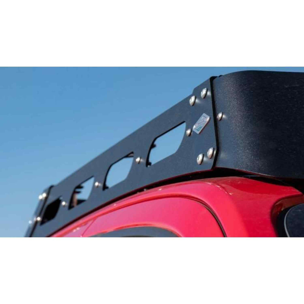 Expedition one Mule Ultra Roof Rack WITH Lightbar Cutout Top View