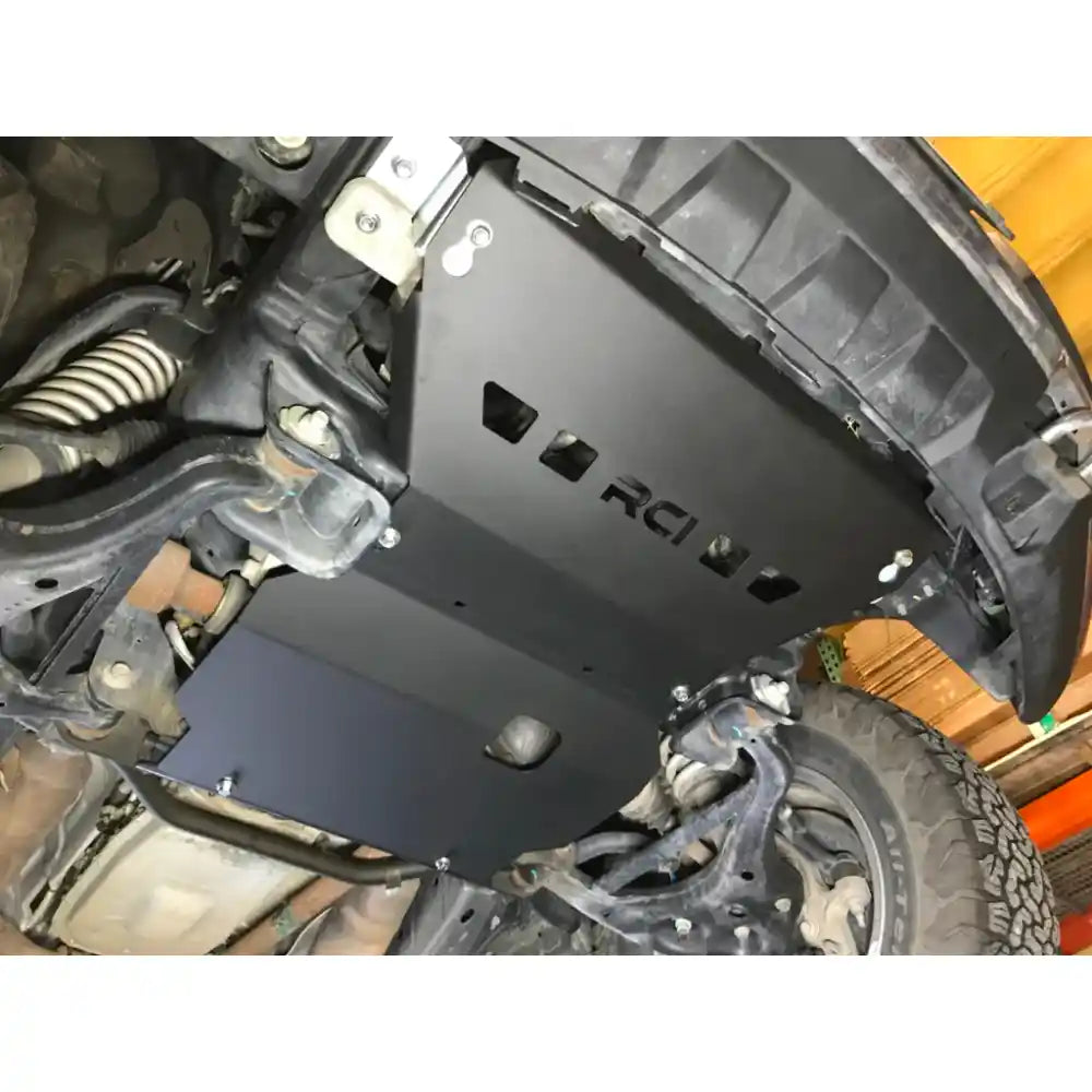 Expedition aluminum skid plate mounted