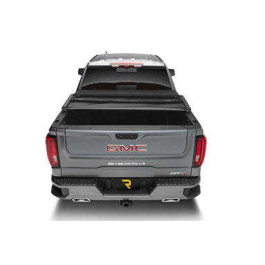Extang Trifecta Signature 2.0 2019-2024 GMC Sierra 1500 5.8ft with Carbon Pro Bed Tonneau Cover Half Open