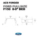 Technical diagram of an ACS Forged Ford Fullsize F150 with dimensions on a white background.
