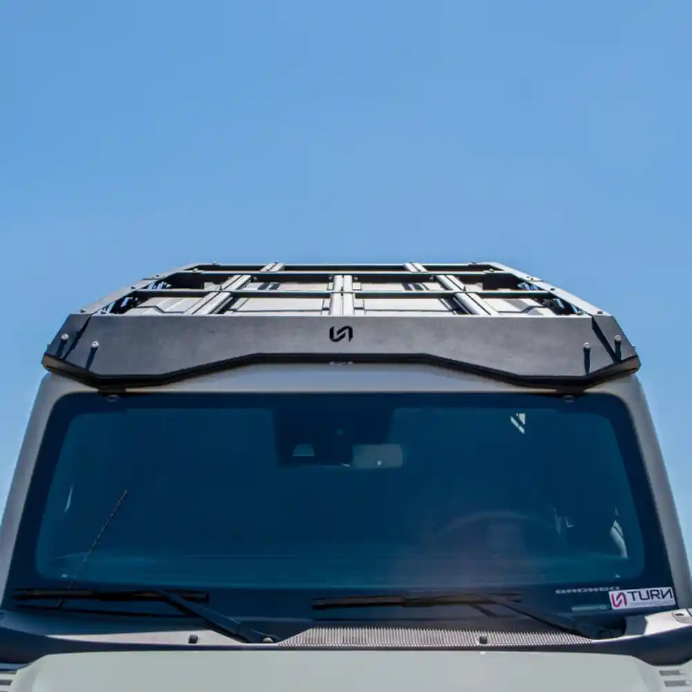 Ford Bronco roof rack top view mounted on hard top