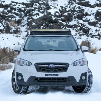 Prinsu Subaru Crosstrek Roof Rack Front Snow Shot