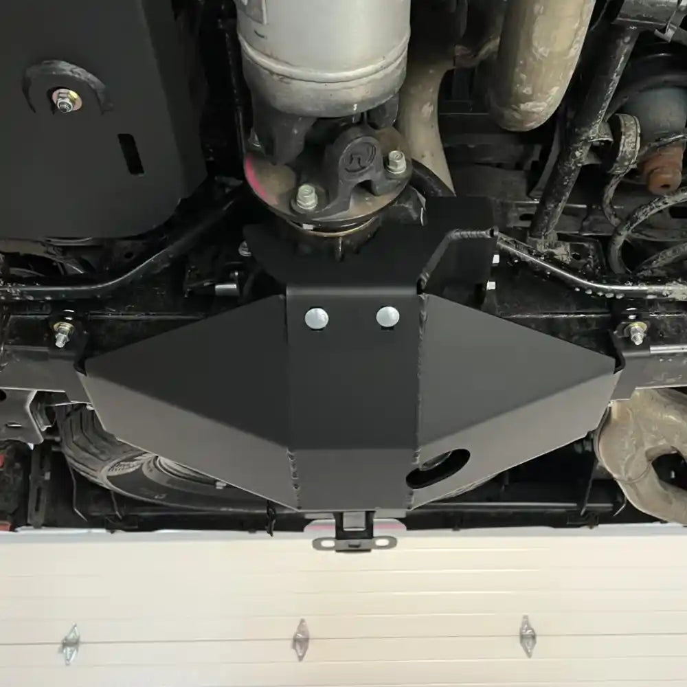 Front edge of installed RCI rear diff skid