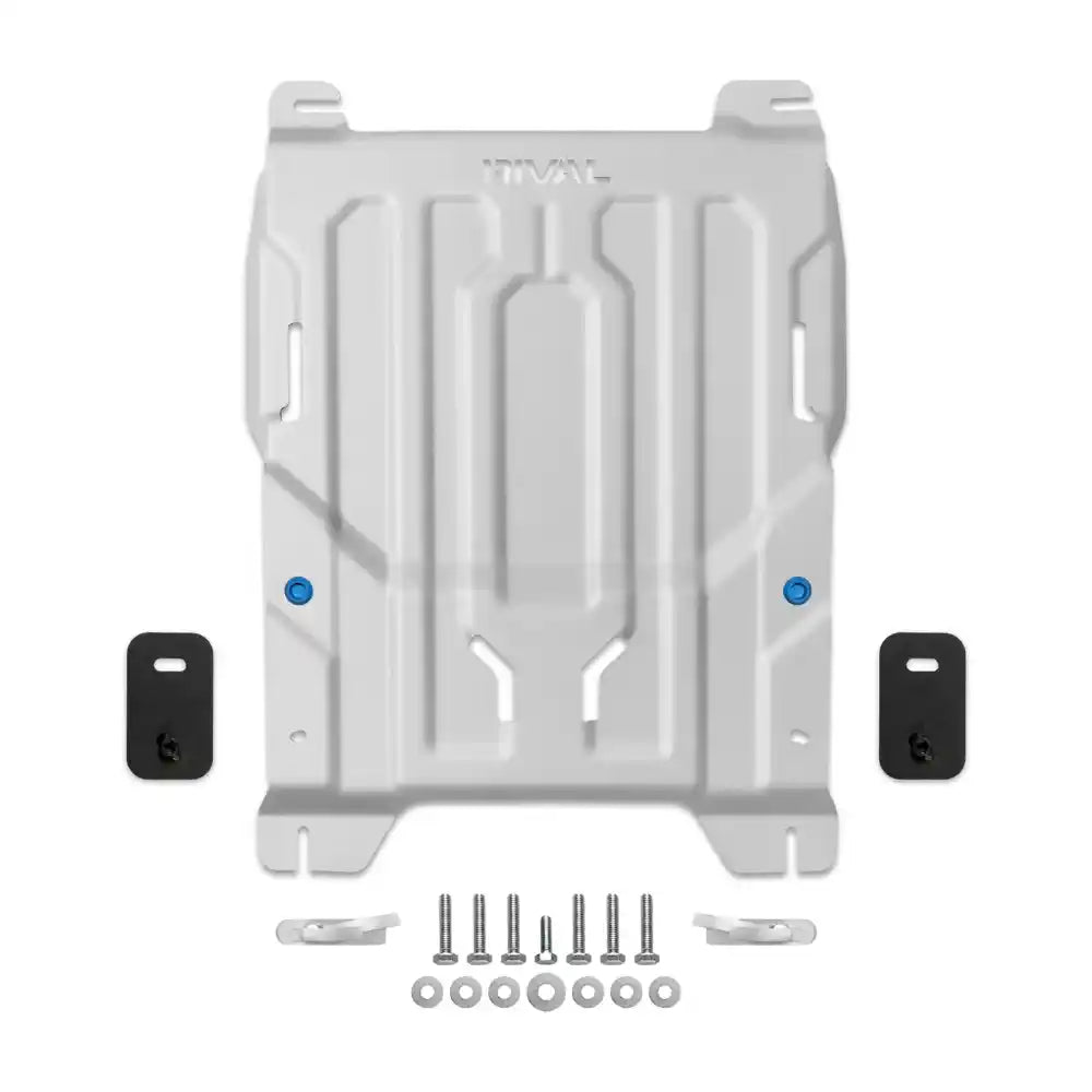 Front hybrid battery aluminum skid plate
