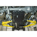 Front underside view of full RCI skid plate on Super Duty
