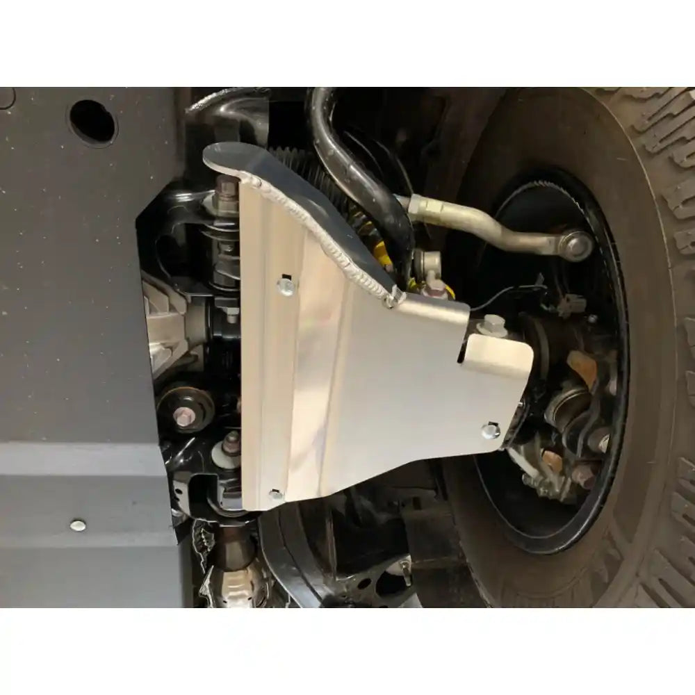 Full undercarriage shot with multiple RCI skid plates