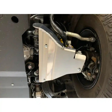 Full undercarriage shot with multiple RCI skid plates