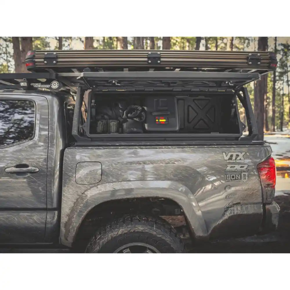 GearPOD roof-mounted storage solution during off-road travel
