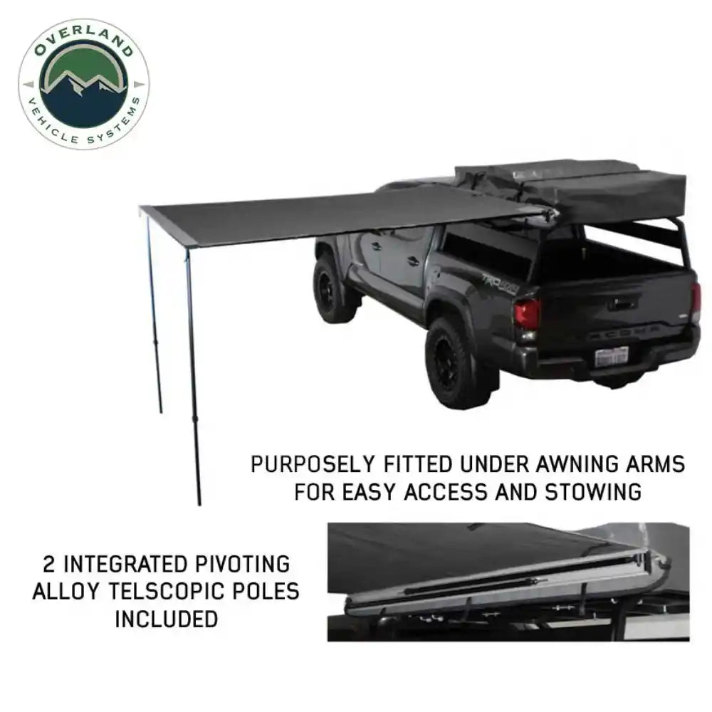 Overland Vehicle Systems Nomadic 90 Degree Awning With Black Cover