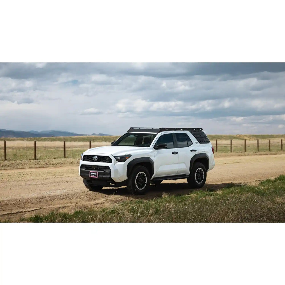 Angled Front of view 4runner with mounted Capitol Rack on an offroad