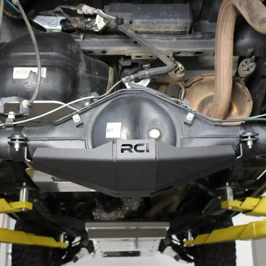 RCI Offroad Rear Differential Skid Plate installed on Tacoma