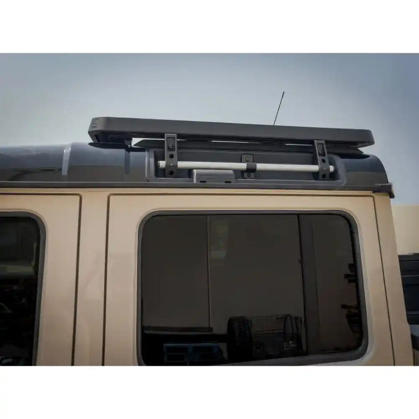 Leitner Designs ACS Roof Rack Half Rack on INEOS Quartermaster