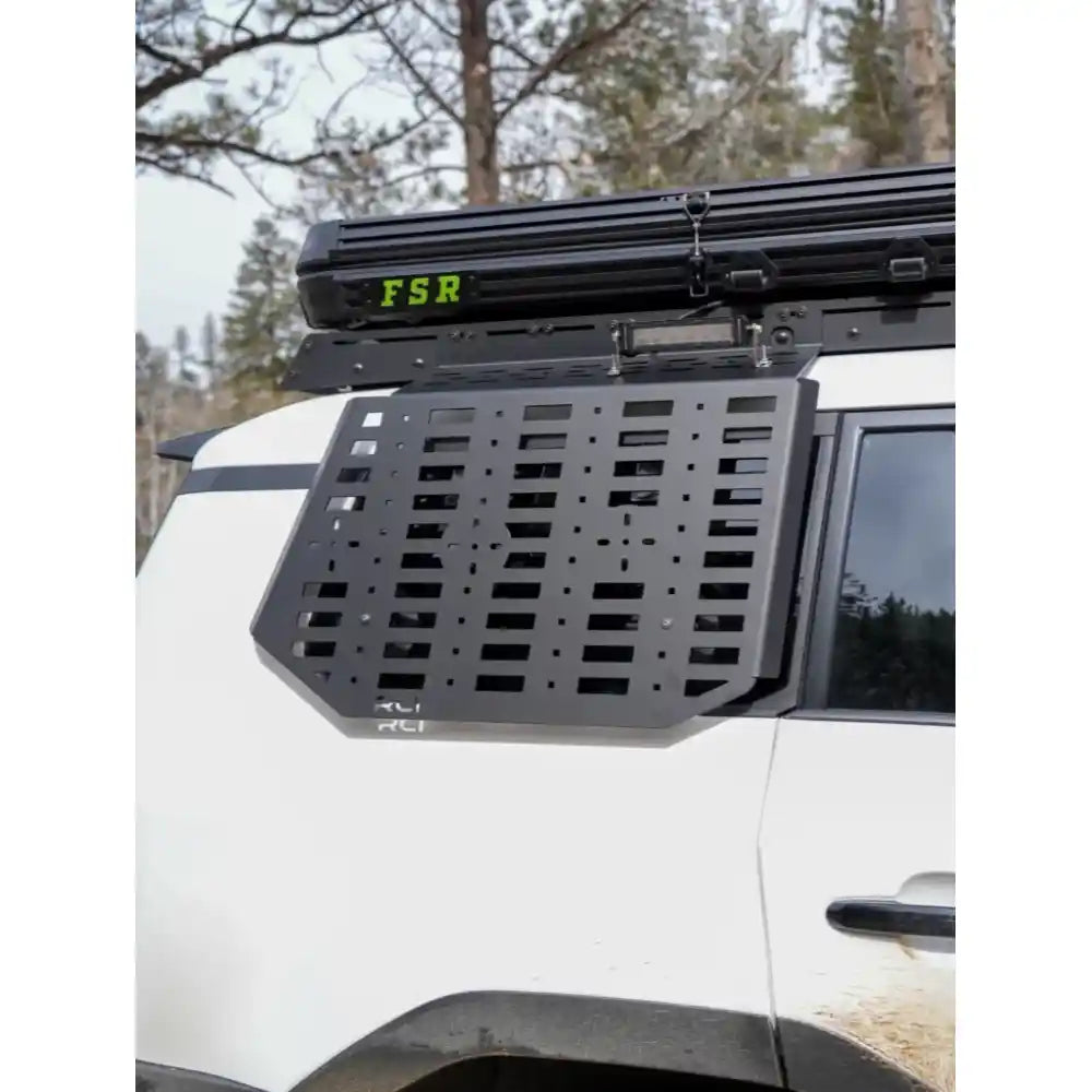 Installed MOLLE panel exterior gear mount