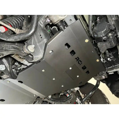 Installed RCI engine skid plate under 2022+ Tundra / Sequoia