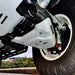 Installed RIVAL lower control skid plate – side angle near suspension