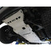 Installed black engine bash plate
