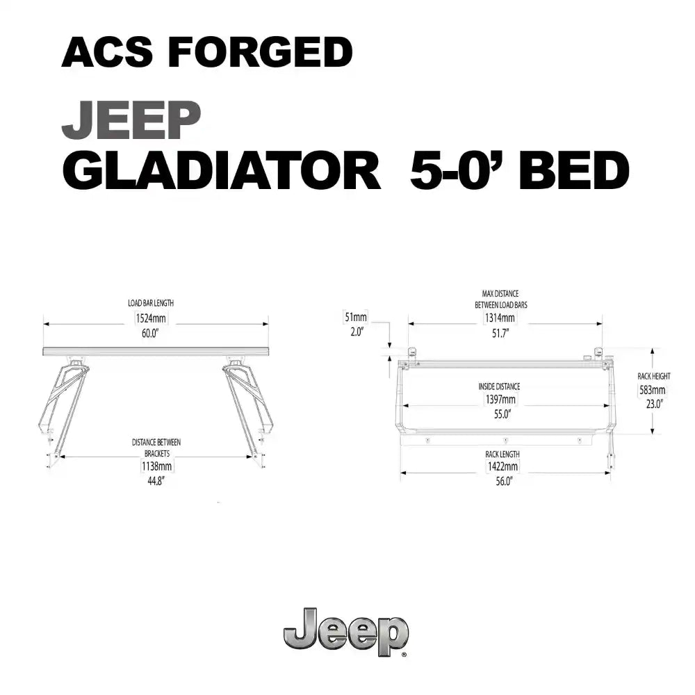 Leitner Desgins Active Cargo System - FORGED - JEEP Gladiator (2020-2024)