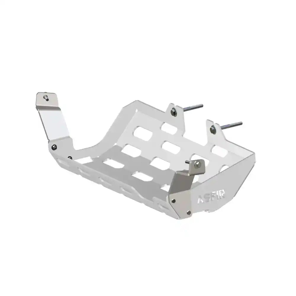 Jeep Wrangler JL aluminum exhaust skid plate angled view